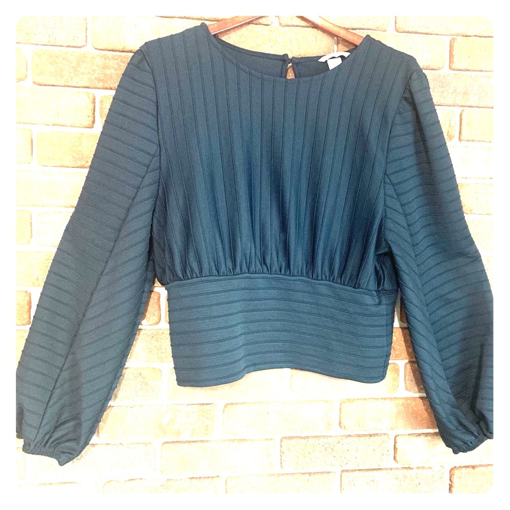 Navy Blue H&M Dressy Blouse